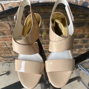 Michael Kors open toe strap heels